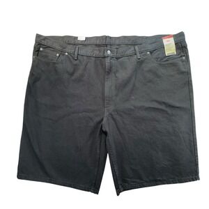 Levi's 469 Loose Shorts Mens Size 58 Black Jean Shorts High-Rise NWT